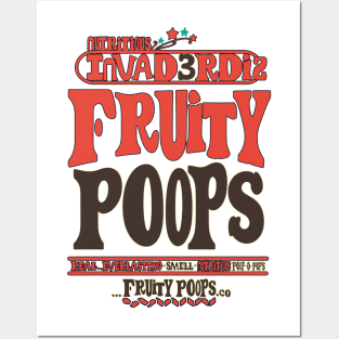 Invad3rDiz (1970's) Fruity Poops Cereal Posters and Art